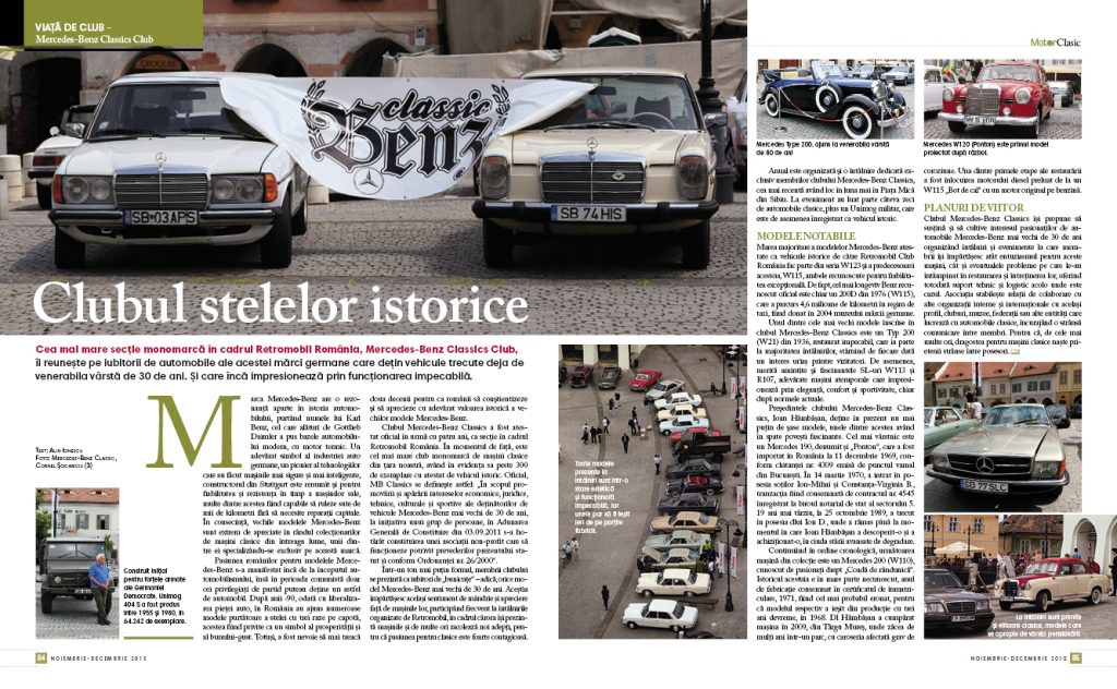 Motor Clasic Magazin - Nr. 3 - Noiembrie - Decembrie 2015