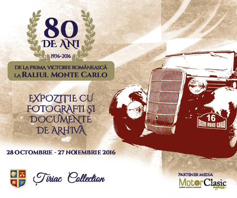 Expoziție de fotografie dedicată celor 80 de ani de la prima victorie românească în Raliul Monte Carlo